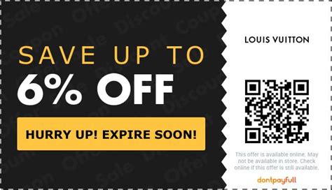 louis vuitton promotion code|louis vuitton discount codes.